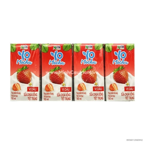 Sữa Chua Uống Hương Dâu Mộc Châu 110ml 